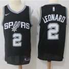 Kawhi Leonard 2 San Antonio Spurs Men's Black Stitched Replica Jersey Icon