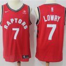 New Toronto Raptors Kyle Lowry 7 Red Stitched Swingman Basketball Tops