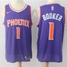 Men's Phoenix Suns Devin Booker #1 Purple Swingman Jersey Stitched