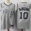 San Antonio Spurs DeMar DeRozan #10 Men's Gray Stitched Jersey Statement