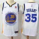 Kevin Durant 35 Men's Warriors Stitched Swingman Jersey Statement White