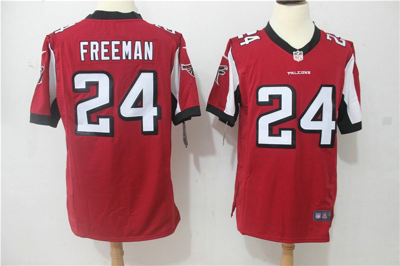 Devonta Freeman #24 Atlanta Falcons Men's Red Game Jersey Stitched