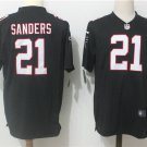 Men's Falcons #21 Deion Sanders Stitched Game Jersey Black