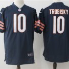Men's Chicago Bears #10 Mitchell Trubisky Player Game Jersey Navy