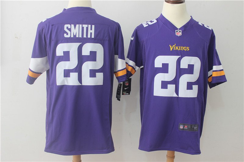 Harrison Smith 22 Men's Vikings Player Game Jersey Purple