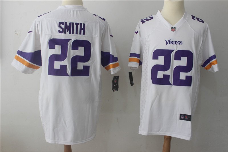 Men's Minnesota Vikings Harrison Smith Player Game Jersey White