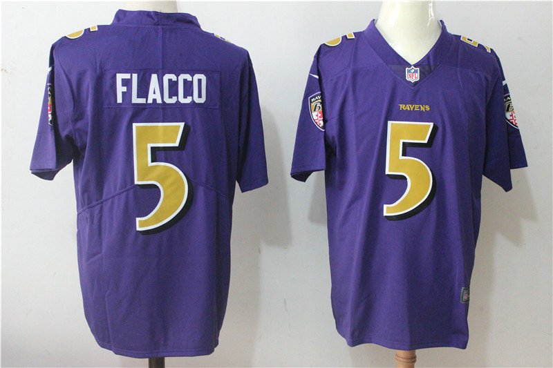 Men's Ravens Joe Flacco #32 Color Rush Limited Player Jersey Purple