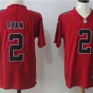Men's Falcons  Matt Ryan #2 Red Color Rush Limited Player Jersey