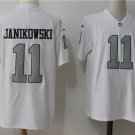 JANIKOWSKI 11th Men's Raiders White Color Rush Limited Player Jersey