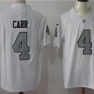 CARR 4th Men's Raiders Stitched Color Rush White Limited Player Jersey