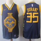 Kevin Durant #35 Men's Warriors 1819 Replica Jersey City Edition Black