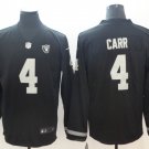 Derek Carr #4 Men's Raiders Long Sleeve Limited Player Jersey Black