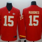Patrick Mahomes #15 Kansas City Chiefs Long Sleeve Limited Player Jersey Red