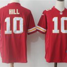 Men's  Chiefs Tyreek Hill 10# Red Football Game Jersey