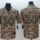 Men's Broncos #30 Phillip Lindsay Salute to Service Limited Player Jersey Camo