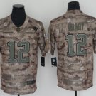 Men's Patriots #12 Tom Brady Salute to Service Limited Player Jersey Camo