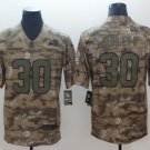 Men's Rams Todd Gurley #30 Salute to Service Limited Player Jersey Camo