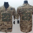 Men's Panthers Christian McCaffrey #22 Salute to Service Camo Player Jersey Limited