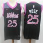Derrick Rose #25 Men's Timberwolves 1819 Swingman Jersey City Edition Black