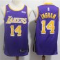 INGRAM 14th Men's Lakers Purple Swingman Jersey Stitched