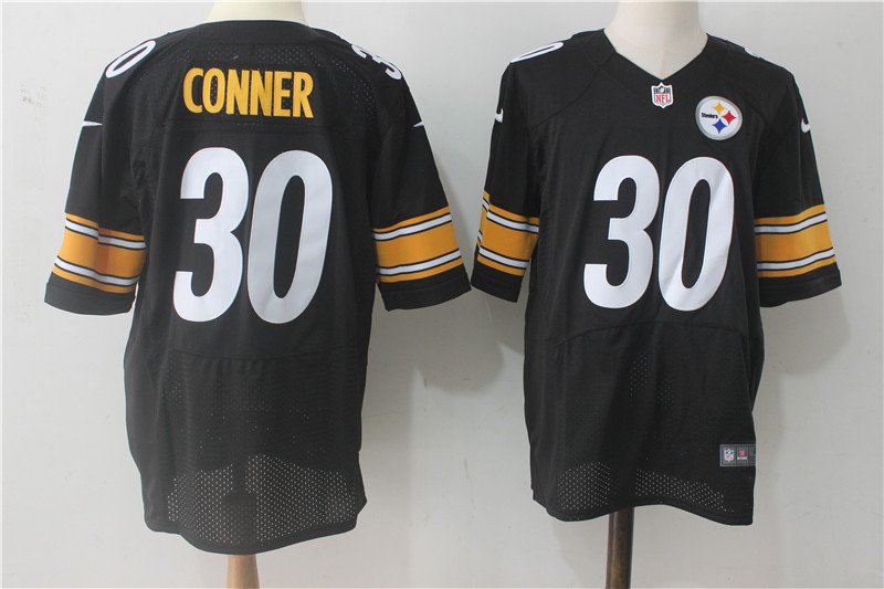 James Conner #30 Men's Steelers Mesh Elite Football Jersey Black