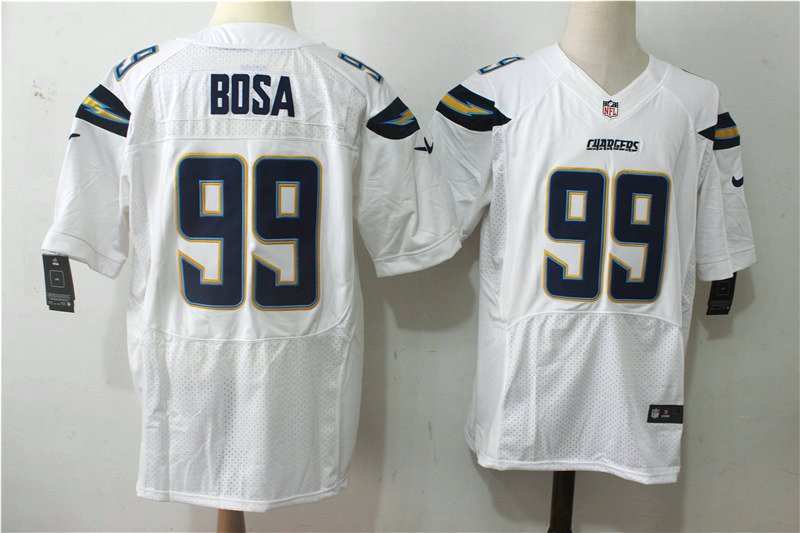 Men's Chargers Joey Bosa #99 White Elite Football Jersey Stitched