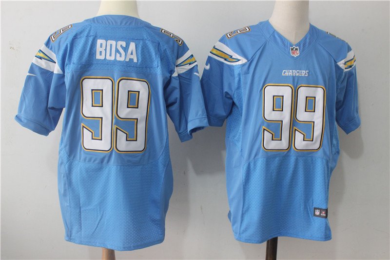 Men's Chargers Joey Bosa #99 Blue Elite Football Jersey Stitched