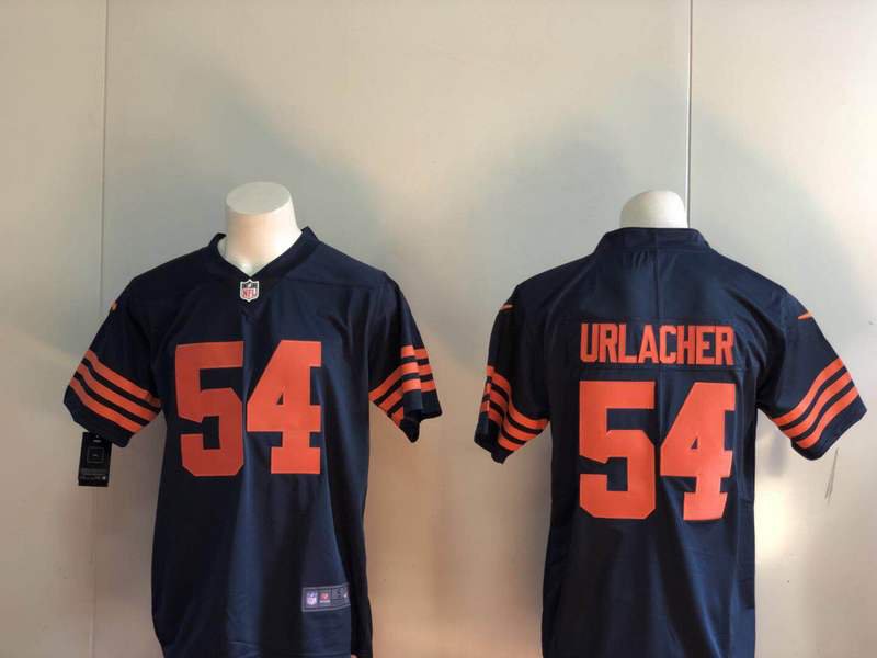 Men's Chicago Bears Brian Urlacher #54 Navy Blue Color Rush Limited Player Jersey