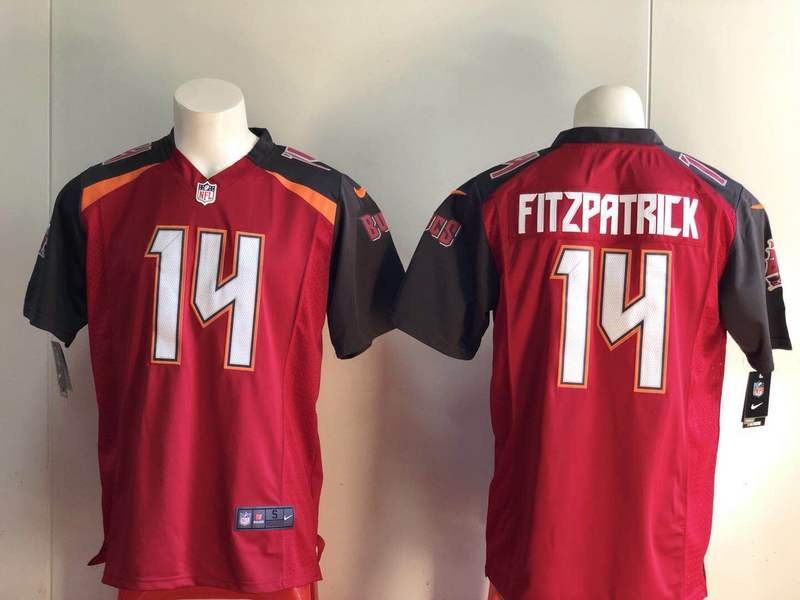 Ryan Fitzpatrick 14th Tampa Bay Buccaneers  Red Game Jersey