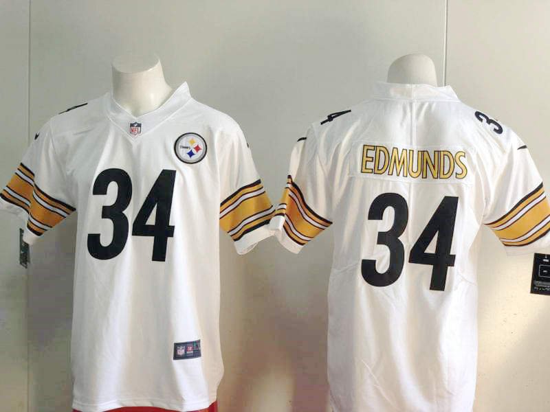 Pittsburgh Steelers Terrell Edmunds #34 Men's Limited Player Jersey White