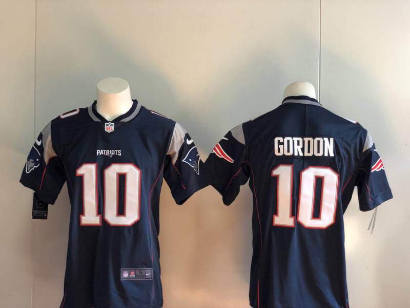 Josh Gordon #10 Men's Patriots Limited Player Jersey Navy