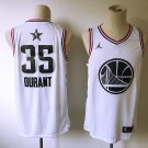 Kevin Durant #35 All Star Game Men's Warriors Finished Swingman Jersey