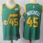 Utah Jazz 45th Donovan Mitchell Men's Basketball Replica Player Jersey
