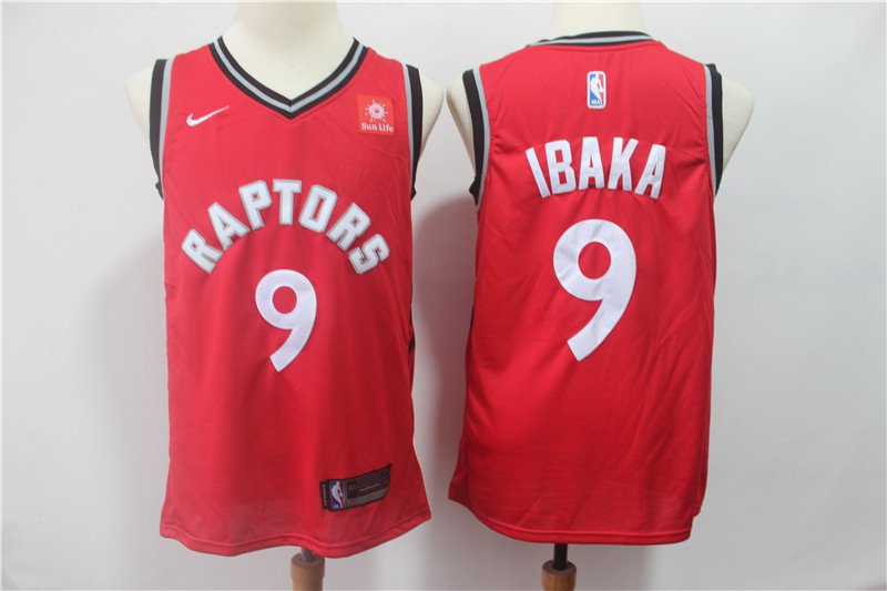 Toronto Raptors #9 Serge Ibaka Men's Stitched Basketball Jersey