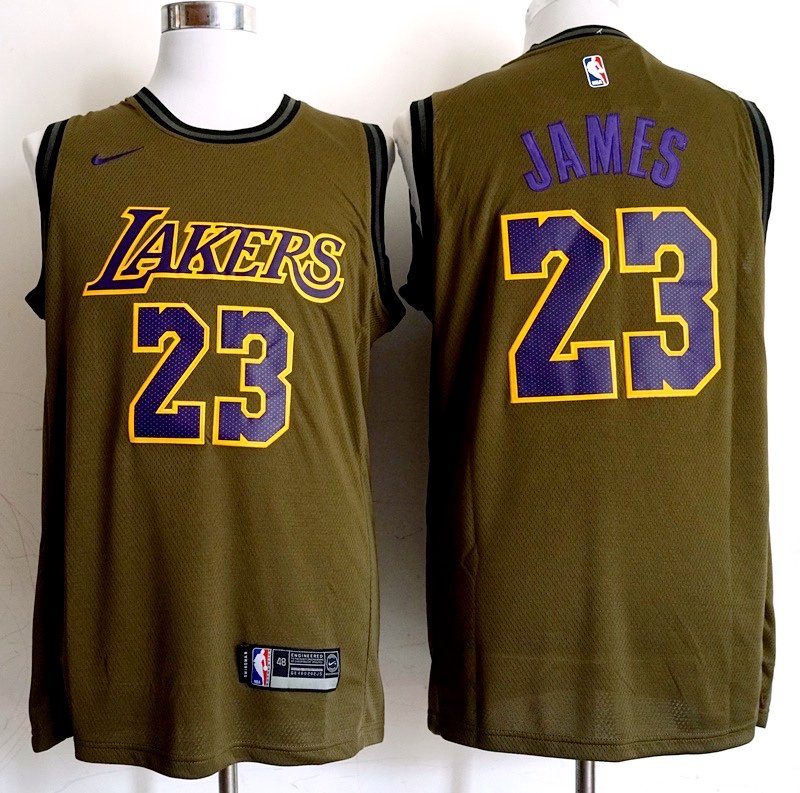 Los Angeles Lakers 23 LeBron James Oliver Basketball Replica Jersey