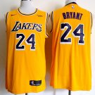 Men's Lakers BRYANT #24 Replica Swingman Jersey Yellow