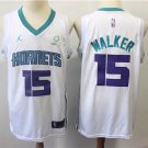 Men's Charlotte Hornets #15 Kemba Walker Swingman Jersey White