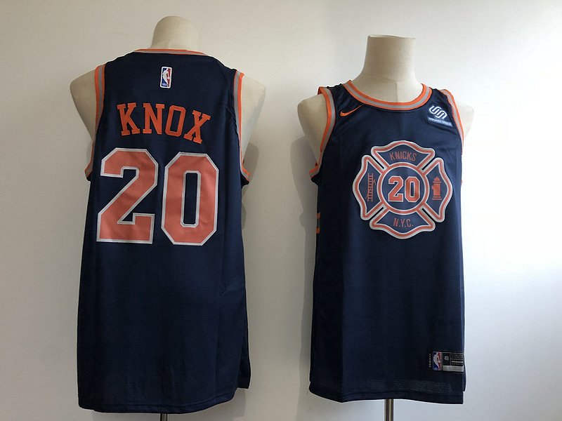 New York Knicks #20 Kevin Knox Men's Basketball Jersey Replica