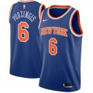 Men's Knicks #6 Kristaps Porzingis Icon Swingman Jersey Blue