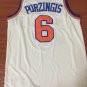 Men's Knicks Porzingis 6 White Swingman Jersey Statement