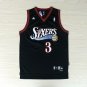Philadelphia 76ers #3 Allen Iverson Men's Black Classics Swingman Jersey