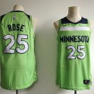 Men's Timberwolves Derrick Rose #25 Statement Replica Jersey Green