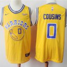 DeMarcus Cousins 0 Men's Warriors Gold Classic Swingman Jersey Replica