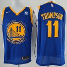 Men's Warriors #11 Klay Thompson Blue Swingman Jersey Statement