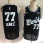Doncic #77 Men's Mavericks World Swingman Jersey Black