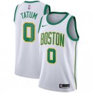 Tatum #0 Boston Celtics Men's White Swingman Jersey City edition