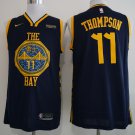 Men's Warriors Thompson #11 Replica Jersey City Edition Black