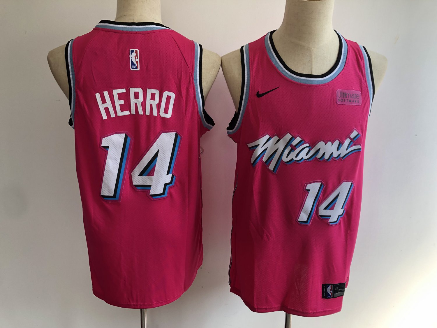Miami Heat Tyler Herro 14 Men's Replica Basketball Jersey Red