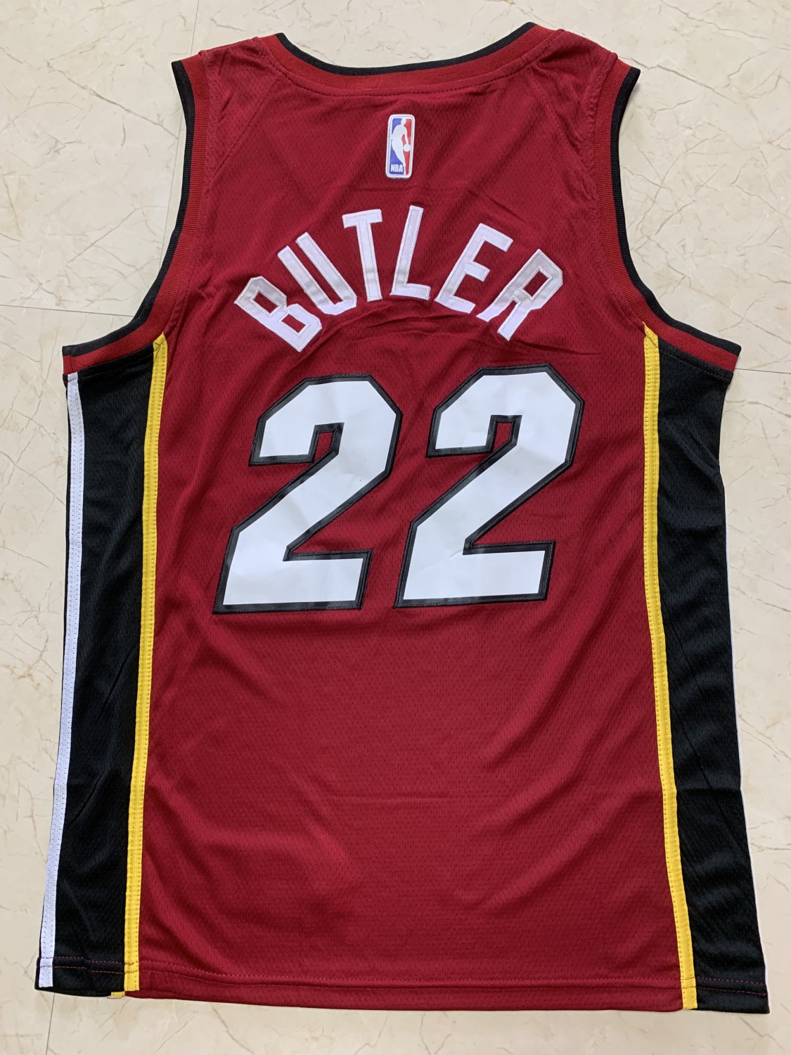 Miami Heat Butler 22 #22 Men's Replica Basketball Jersey Red