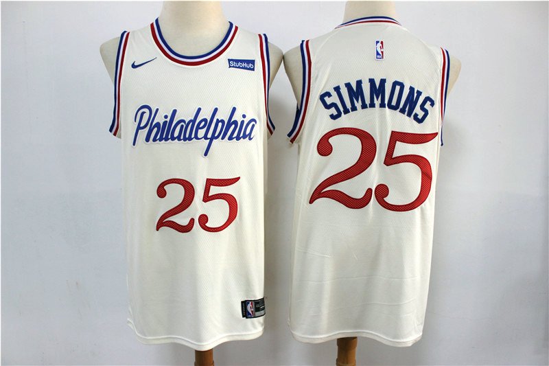 Men's Philadelphia 76ers Ben Simmons #25 City Edition Swingman Jersey